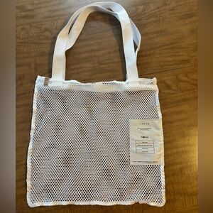 Lunya White Mesh Laundry Bag